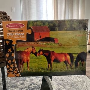 Melissa & Doug 200 Piece Jigsaw Puzzle "Kissing Horses" NEW SEALED